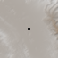 Shaded relief of the 59 km around Viacha, drawn from the GMTED2010 grid