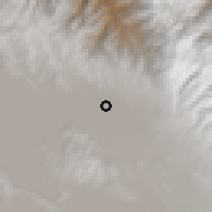Shaded relief of the 59 km around Warisata, drawn from the GMTED2010 grid