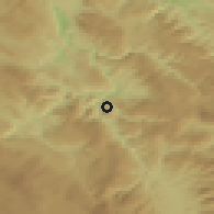 Shaded relief of the 52 km around Bukovica, drawn from the GMTED2010 grid