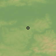 Shaded relief of the 52 km around Donja Bukovica, drawn from the GMTED2010 grid