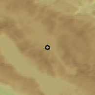Shaded relief of the 52 km around Glamoč, drawn from the GMTED2010 grid