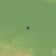 Shaded relief of the 52 km around Gornje Crnjelovo, drawn from the GMTED2010 grid
