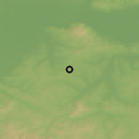 Shaded relief of the 52 km around Grabik Ilova, drawn from the GMTED2010 grid