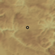 Shaded relief of the 52 km around Kalinovik, drawn from the GMTED2010 grid