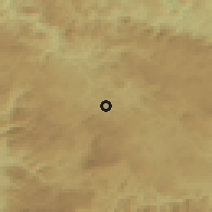 Shaded relief of the 52 km around Kaljina, drawn from the GMTED2010 grid