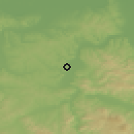 Shaded relief of the 52 km around Kotorsko, drawn from the GMTED2010 grid