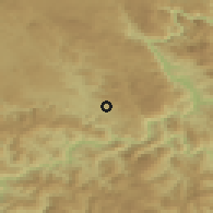 Shaded relief of the 52 km around Kozići, drawn from the GMTED2010 grid