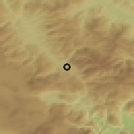Shaded relief of the 52 km around Bistrica (Gornji Vakuf-Uskoplje), drawn from the GMTED2010 grid