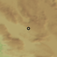 Shaded relief of the 52 km around Livno, drawn from the GMTED2010 grid