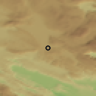 Shaded relief of the 52 km around Mesihovina, drawn from the GMTED2010 grid
