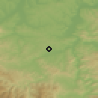 Shaded relief of the 52 km around Novi Miljanovci, drawn from the GMTED2010 grid
