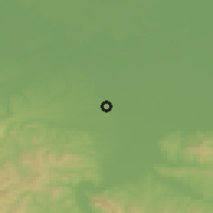 Shaded relief of the 52 km around Novo Naselje, drawn from the GMTED2010 grid