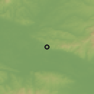 Shaded relief of the 51 km around Novska Rujiška, drawn from the GMTED2010 grid