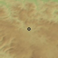 Shaded relief of the 52 km around Olovo, drawn from the GMTED2010 grid