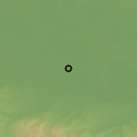 Shaded relief of the 52 km around Orašje, drawn from the GMTED2010 grid