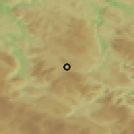 Shaded relief of the 52 km around Podbrdo, drawn from the GMTED2010 grid