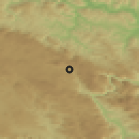 Shaded relief of the 52 km around Podžeplje, drawn from the GMTED2010 grid