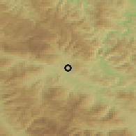 Shaded relief of the 52 km around Pokrajčići, drawn from the GMTED2010 grid