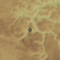 Shaded relief of the 52 km around Popov Most, drawn from the GMTED2010 grid