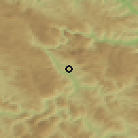 Shaded relief of the 52 km around Prelovo, drawn from the GMTED2010 grid