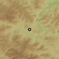 Shaded relief of the 52 km around Preočica, drawn from the GMTED2010 grid
