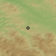 Shaded relief of the 52 km around Pribitkovići, drawn from the GMTED2010 grid