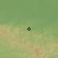 Shaded relief of the 52 km around Ratkovići, drawn from the GMTED2010 grid