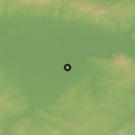 Shaded relief of the 51 km around Razboj Lijevče, drawn from the GMTED2010 grid