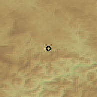 Shaded relief of the 52 km around Renovica, drawn from the GMTED2010 grid