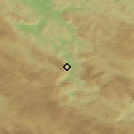 Shaded relief of the 52 km around Ribnik, drawn from the GMTED2010 grid