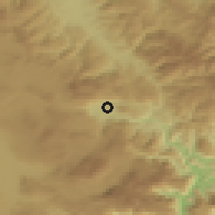 Shaded relief of the 52 km around Ripci, drawn from the GMTED2010 grid