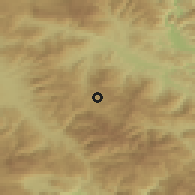 Shaded relief of the 52 km around Rostovo, drawn from the GMTED2010 grid