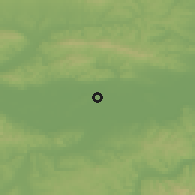 Shaded relief of the 51 km around Bosanski Brod, drawn from the GMTED2010 grid