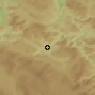Shaded relief of the 52 km around Šipovo, drawn from the GMTED2010 grid