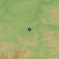 Shaded relief of the 52 km around Sivša, drawn from the GMTED2010 grid