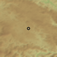 Shaded relief of the 52 km around Smrtići, drawn from the GMTED2010 grid