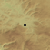 Shaded relief of the 52 km around Sokolovići, drawn from the GMTED2010 grid