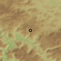 Shaded relief of the 52 km around Stojkovići, drawn from the GMTED2010 grid