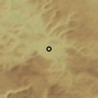 Shaded relief of the 52 km around Stup, drawn from the GMTED2010 grid