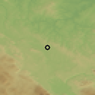 Shaded relief of the 51 km around Šturlić, drawn from the GMTED2010 grid