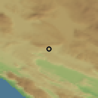 Shaded relief of the 52 km around Sutina, drawn from the GMTED2010 grid