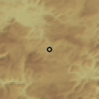 Shaded relief of the 52 km around Trnovo, drawn from the GMTED2010 grid