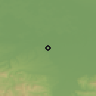 Shaded relief of the 52 km around Velika Obarska, drawn from the GMTED2010 grid