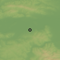 Shaded relief of the 51 km around Vinska, drawn from the GMTED2010 grid