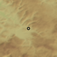 Shaded relief of the 52 km around Vogošća, drawn from the GMTED2010 grid
