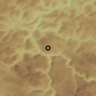 Shaded relief of the 52 km around Zabrđe, drawn from the GMTED2010 grid