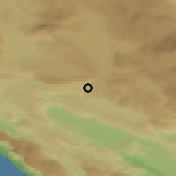 Shaded relief of the 52 km around Zagorje, drawn from the GMTED2010 grid