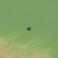 Shaded relief of the 52 km around Brezovo Polje, drawn from the GMTED2010 grid