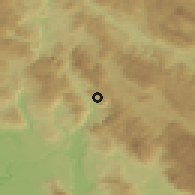 Shaded relief of the 52 km around Zaseok, drawn from the GMTED2010 grid