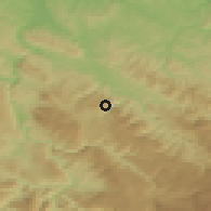 Shaded relief of the 52 km around Živinice, drawn from the GMTED2010 grid